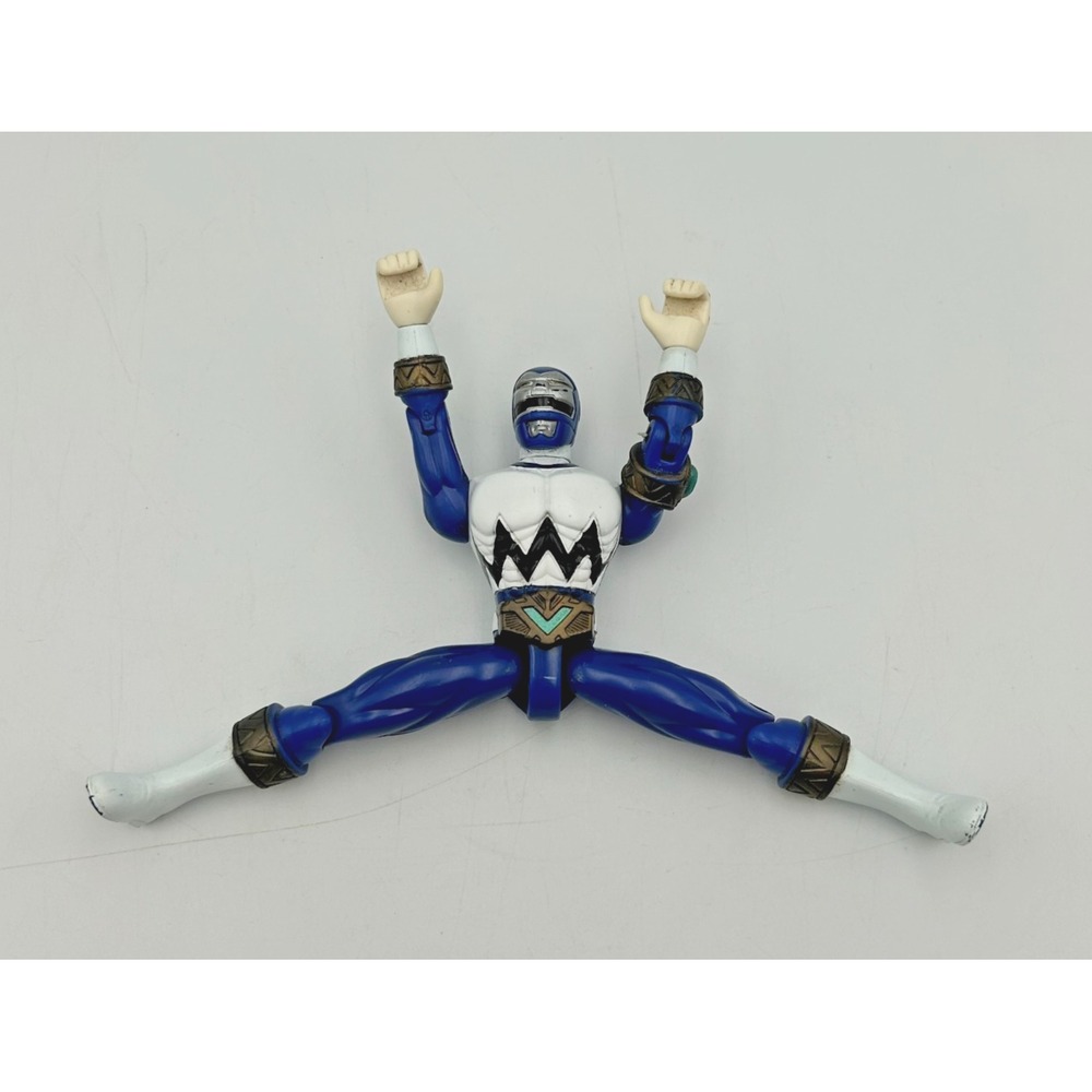 1998 Bandai Power Rangers Lost Galaxy 5.5" BLUE BATTLIZER Ranger Action Figure